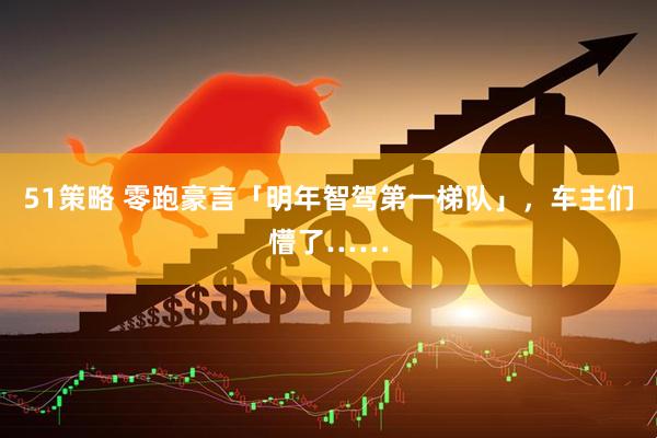 51策略 零跑豪言「明年智驾第一梯队」，车主们懵了……