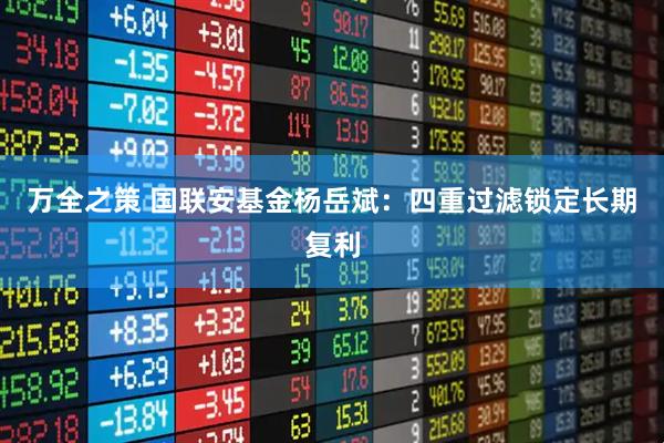万全之策 国联安基金杨岳斌：四重过滤锁定长期复利